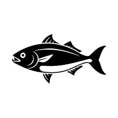 amberjack icon, amberjack line art - simple line art of amberjack, perfect for amberjack logos and icons