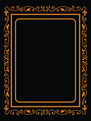 Vintage Gold Frame with Intricate Ornaments