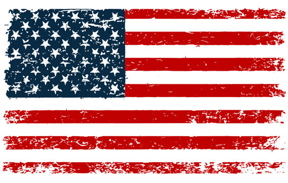 Distressed USA American Flag 