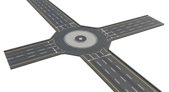 Isolated Roundabout Intersection