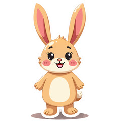 Obraz premium Easter bunny isolated on white background