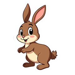 Fototapeta premium Easter bunny isolated on white background