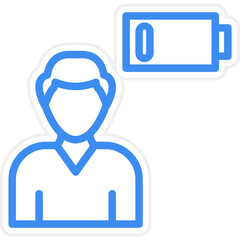 Obraz premium Exhausted Icon Style