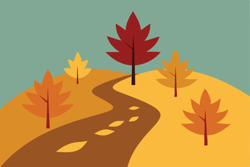 autumn leaves vector illustration