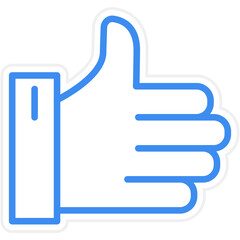 Obraz premium Okay Hand Sign Icon Style