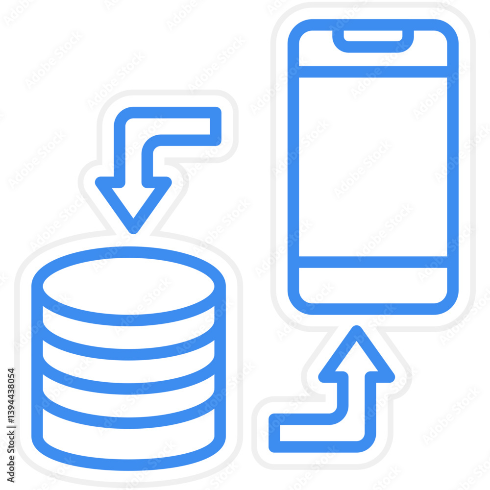 Poster data synchronization icon style