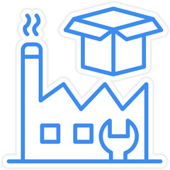 Fototapeta premium Product Remanufacturing Icon Style