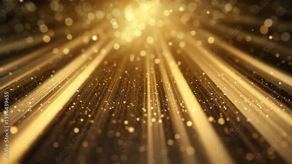 Poster glittering rays of light create an enchanting atmosphere, perfect for backgrounds and creative proje
