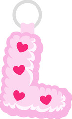 Key Chain Love Letter Vector Element Alphabet L