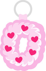 Key Chain Love Letter Vector Element Alphabet O