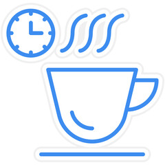 Coffee Time Icon Style