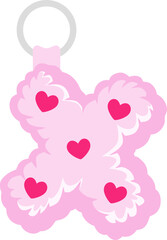 Key Chain Love Letter Vector Element Alphabet X