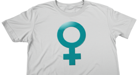 Isolated Female Symbol on T-shirt