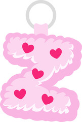 Key Chain Love Letter Vector Element Alphabet Z