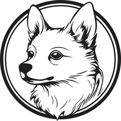 vector illustration of a fox