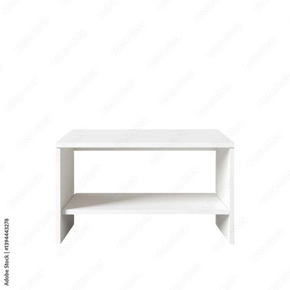 Poster minimalist white table mockup designed for contemporary living spaces showcasing versatility in mode