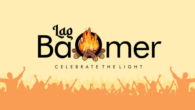 vector lag baomer poster template 