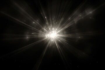 Naklejka premium Radiant cosmic explosion light burst