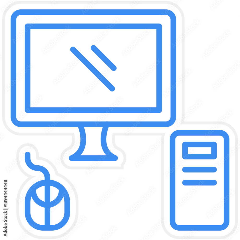 Poster computer icon style
