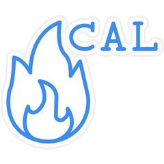 Burning Calories Icon Style