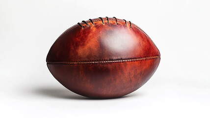 A professional grade football displayed on white background ai generated