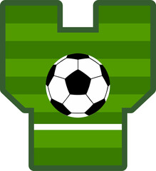 Soccer Court Field Letter Vector Element Alphabet Y