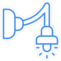 Circular Lamp Icon Style