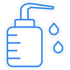 Wash Bottle Icon Style