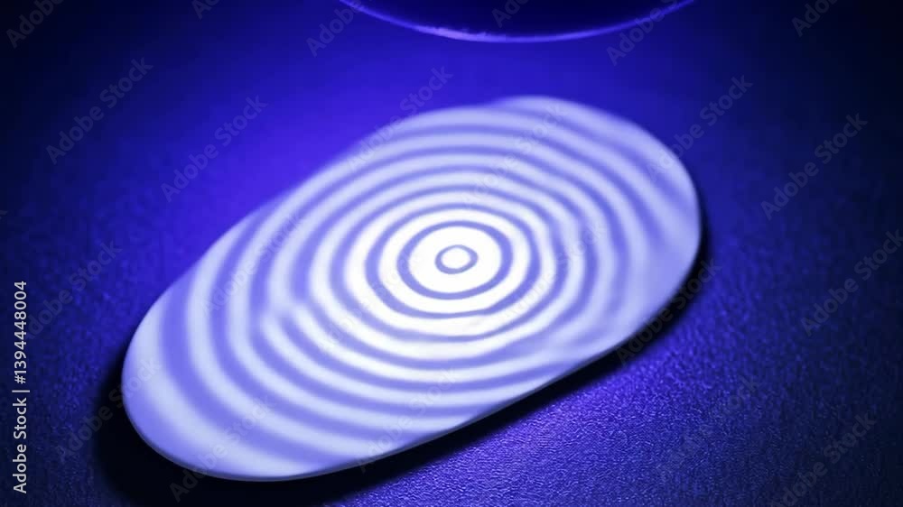 Poster smooth surface design reflects light in mesmerizing patterns, showcasing waves and ripples that illu