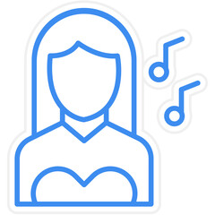 Musician Female Icon Style
