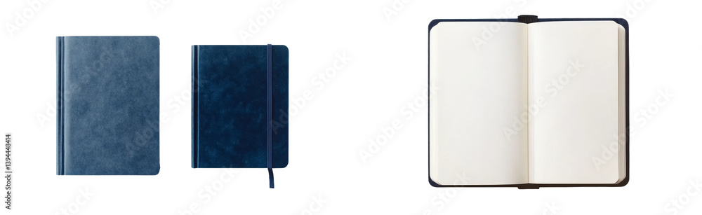 Fototapete elegant and simple isolated minimalist mockups of notebooks on a clean background