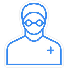 Children Eye Specialist Icon Style
