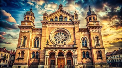 Architectural Elegance of Timisoara Synagogue A Vintage Romanian Gem Unveiling Historical Details