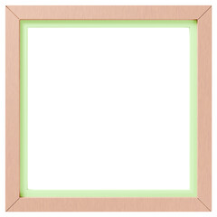 3D素材_木製の額縁_四角