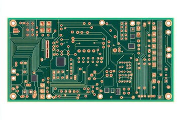 Detailed Close-up of a Circuit Board