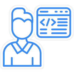 Citizen Developer Male Icon Style