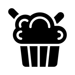 cupcake glyph icon