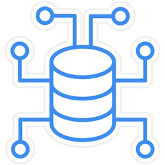 Obraz premium Data Structure Icon Style