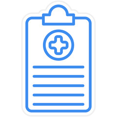 Obraz premium Medical Report Icon Style