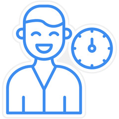 Patients Waiting Icon Style