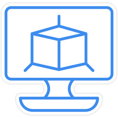 3D Modeling Icon Style