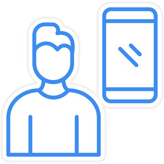 Digital Native Male Icon Style