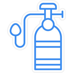 Oxygen Tank Icon Style