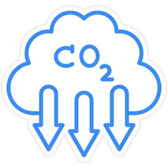 Greenhouse Gases Icon Style
