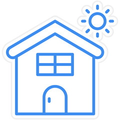 Home Insulation Icon Style