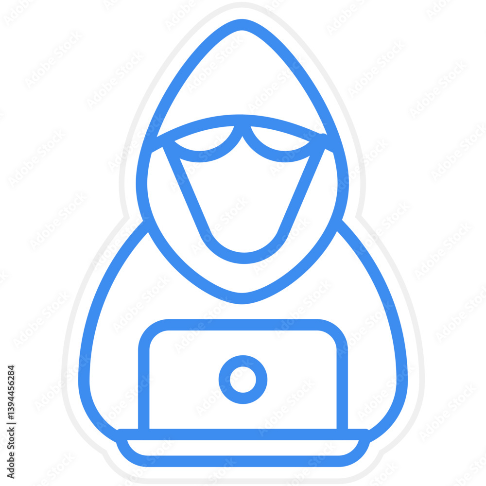 Poster hacker icon style