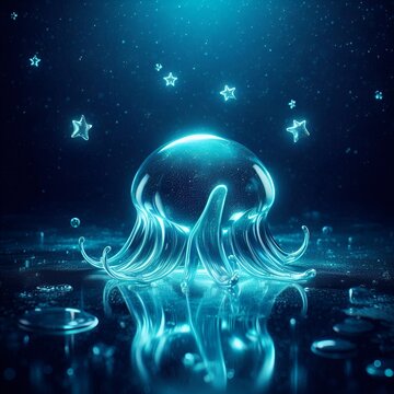 jeli fish in the sea art,pink, good qoulity