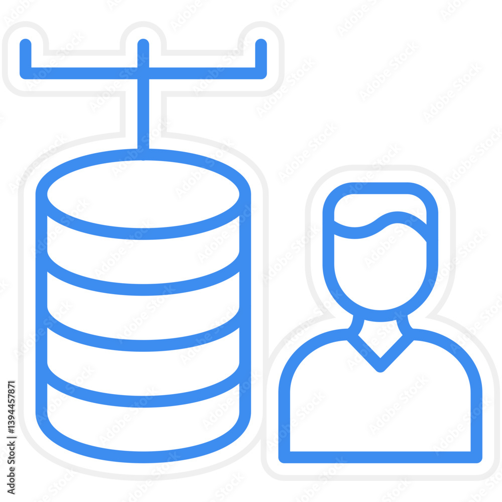 Poster client database icon style