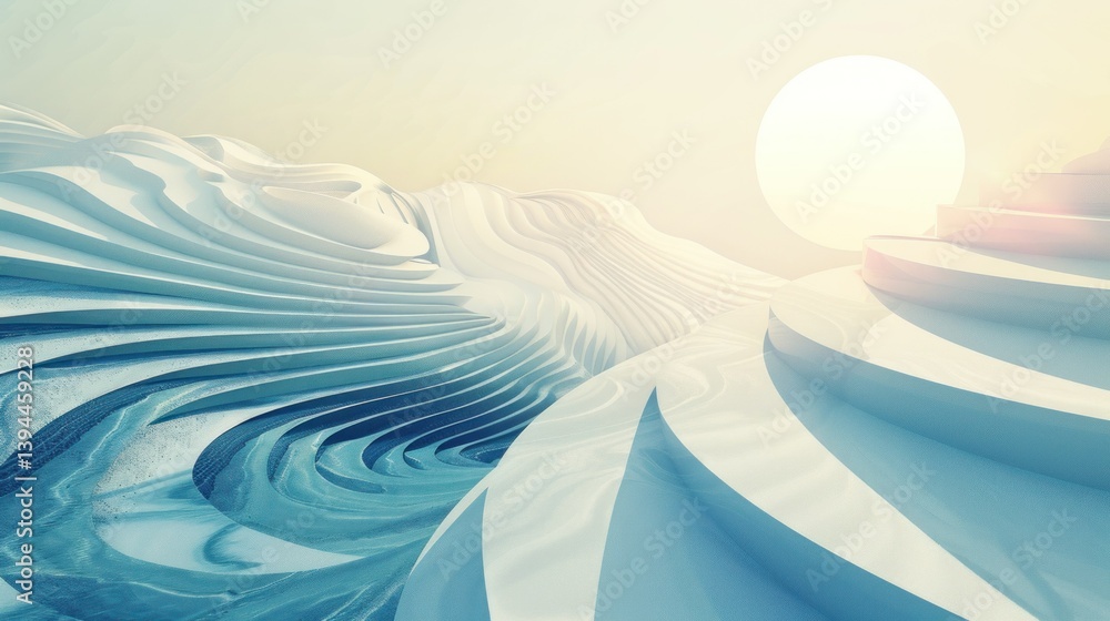 Aufkleber minimalistic zen background with abstract patterns and tranquility.