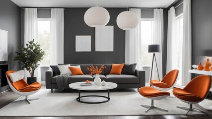 Photorealistic 3D Render of a Stylish Modern Interior Space